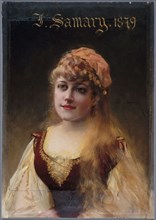 Portrait of Jeanne Samary (1857-1890), member of the Comédie-Française., c1878 — 1888.