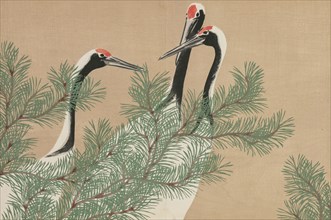 Cranes (Tsuru). From the series "A World of Things (Momoyogusa)", 1909-1910. Private Collection.