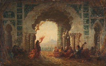 Sérail à Constantinople, la danse de l'almée, between 1880 and 1900.