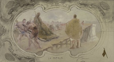 Sketch for the Lobau gallery of the Hotel de Ville in Paris: The homeland, 1890.
