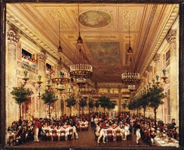 Banquet on the occasion of the marriage of Leopold I of Belgium Princess Louise of Orleans, c1832.