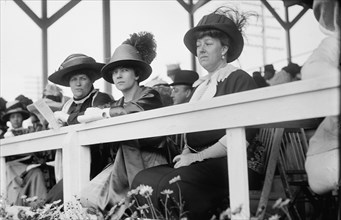 Horse Shows - Spectators: Unidentified; Mrs. Nicholas Longworth; Mrs. W. Murray Crane, 1911.