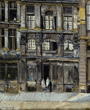 House occupied by Victor Hugo on the Grand' Place in Brussels in 1851 and 1852, c1933.