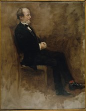 Portrait of John Lemoine (1815-1892), publicist, editor-in-chief of "Journal des Debats", c1889.