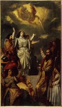 Apotheosis of Saint Genevieve, sketch for the painting in Notre-Dame-de-Lorette church, c1835.