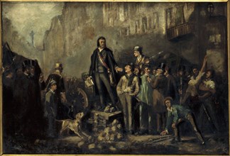 Alphonse Baudin (1811-1851) on the Barricade of Faubourg Saint-Antoine, December 3, 1851, 1869.