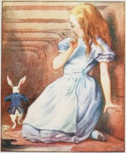 The rabbit started violently, dropped the white kid gloves and the fan.., 1911. Private Collection.