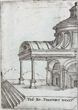 Pinaculu Termar, from a Series of Prints depicting (reconstructed) Buildings from Roman Antiquity, Plate ca. 1530-1550.