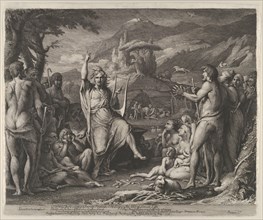 Orpheus Instructing a Savage People in Theology and the Arts of Social Life, plate dated May 1, 1791, issued 1792.