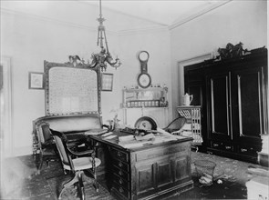 Office in Bureau of Engraving and Printing, Washington, D.C., between 1880 and 1910(?).