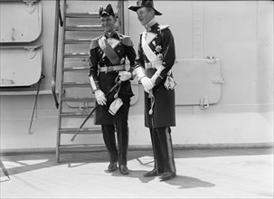 German Squadron Visit To U.S. - Prince Henry And Prince Christian, Who Accompanied Squadron, 1912.