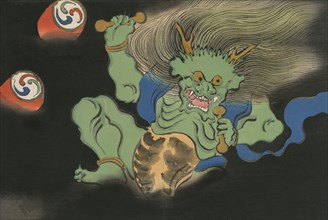 God of Thunder (Raijin). From the series "A World of Things (Momoyogusa)", 1909-1910. Private Collection.