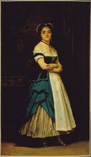 Dinah Felix (known as Melanie Emilia), Rachel's sister, in costume of a maid, c1865.