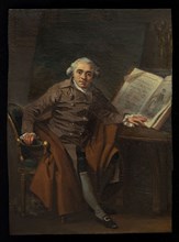 Portrait présumé de Jean-Jacques Lagrenée dit Portrait d'un homme dans un manteau croisé, c1787.