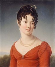Portrait en buste d'Alexandrine-Anne de la Pallu, marquise de Flers (1786-1832), c1810.