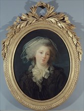 Portrait thought to be Charlotte-Françoise Bergeret de Norinval, between 1780 and 1783.