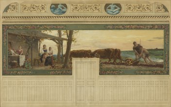 Esquisse pour la salle des mariages de la mairie de Saint-Maur-des-Fossés : Education, 02–1883.
