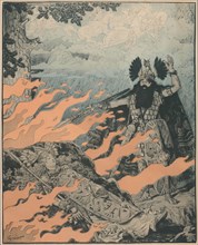 Premiere Poster for the opera The Valkyrie by Richard Wagner in the Opéra de Paris, 1893. Private Collection.