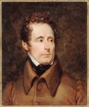 Portrait d'Alphonse de Lamartine (1790-1869), poète, historien et homme politique, c1831.