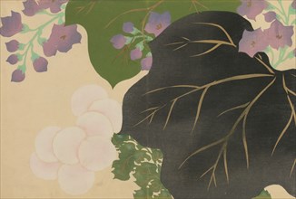 Kiku, Kiri (Chrysanthemum and Paulownia). From the series "A World of Things (Momoyogusa)", 1909-1910. Private Collection.