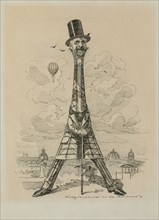 Gustav Eiffel in the form of the Eiffel Tower,  Exposition universelle, 1889, 1889. Private Collection.