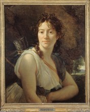 Portrait de Mademoiselle Duchesnois (1777-1835), sociétaire de la Comédie..., between 1805 and 1837. Creator: Francois Pascal Simon Gerard.