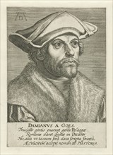 Portrait of Damião de Góis (1502-1574) after Albrecht Dürer  , Between 1587 and 1600. Private Collection.