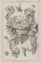 Acanthus Leaves, Birds and Insects, no. CCCLXXII ("Designs for Various Ornaments," pl. 57), April 1, 1792.