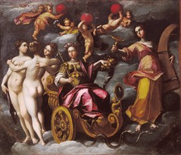 Allegoria del Buon Governo (Allegory of the good Govern), 1592-1593. Creator: Venturini, Gaspare (active 1576-1593).