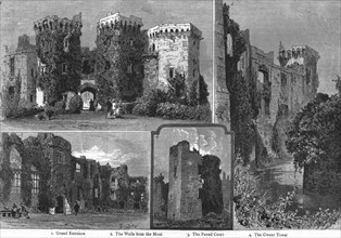 'The ruins of Raglan Castle near Monmouth', 1886.  Creator: Unknown.