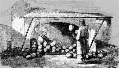 'Wallachian seller of water-melons; Wallachia', 1854. Creator: Unknown.