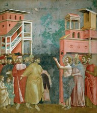 Renunciation of Worldly Goods (from Legend of Saint Francis), 1295-1300. Creator: Giotto di Bondone (1266-1377).