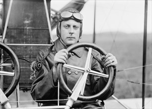 Lieutenant Franklin Kennedy, U.S.A., Aviator - In Curtiss Dual Control Airplane...Maryland, 1912. Creator: Harris & Ewing.