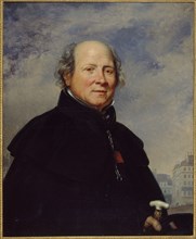Portrait of Edme Champion, known as the "man in the little blue coat" (1764-1852), philanthropist., 1831.