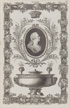 Portrait of the Duke of Northumberland, Vase and Ornamental Frame, no. CCCLXXI ("..., July 26, 1792. Creator: Michelangelo Pergolesi.