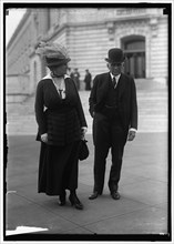 Senator Frank Billings Kellogg, with Mrs. Kellogg, between 1914 and 1918. Creator: Harris & Ewing.