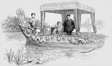 ''Queen Elizabeth I. In her State Barge, c.1560', 1890. Creator: Unknown.