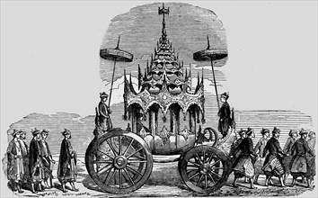 'The Emperors Car of Ceremony; The Burman Empire', 1854. Creator: Unknown.