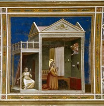 Annunciation to Saint Anne (From the Scenes from the Life of Joachim), 1304-1306. Creator: Giotto di Bondone (1266-1377).