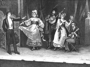 'My First Season'; Private Theatre--A Dress Rehearsal', 1890. Creator: Arthur Hopkins.