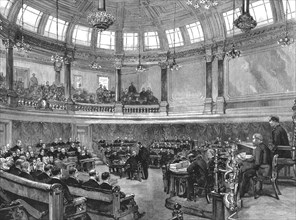 ''The County Council in it's New Home at Spring Gardens', 1890. Creator: Unknown.