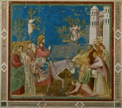 The Entry of Christ into Jerusalem (From the cycles of The Life of Christ), 1304-1306. Creator: Giotto di Bondone (1266-1377).