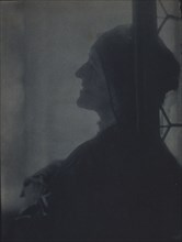 Gertrude Ka¨sebier, head-and-shoulders profile portrait, facing left, 1905. Creator: Adolph de Meyer.