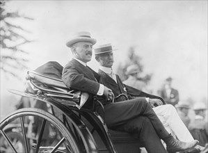 Polo - Secretary Stimson And General Crozier At Game, 1912. Creator: Harris & Ewing.