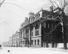 Exterior view of Georgetown Visitation Preparatory School, Washington, DC, between 1890 and 1910(?). Creator: Frances Benjamin Johnston.