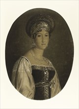 Portrait of the actress Mademoiselle Mars (Anne Francoise Hyppolyte Boutet) (1779-1847), 1810-1820. Creator: Godefroid, Marie-Éléonore (1778-1849).