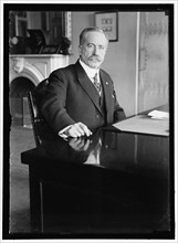 John Skelton Williams at desk, between 1913 and 1918. Creator: Harris & Ewing.