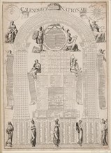 Calendrier national calculé pour 30 ans et présenté à la Convention nationale le 31 décembre 1792. Creator: Hennin, Michel (1777-1863).