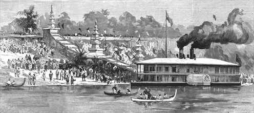 'With Lord Dufferin in Burma - The Viceroy's Departure from Prome for Mandalay', 1886.  Creator: Unknown.