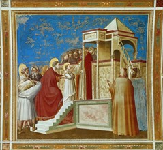 Presentation of the Virgin in the Temple (From the cycles of The Life of the Blessed..., 1304-1306. Creator: Giotto di Bondone (1266-1377).